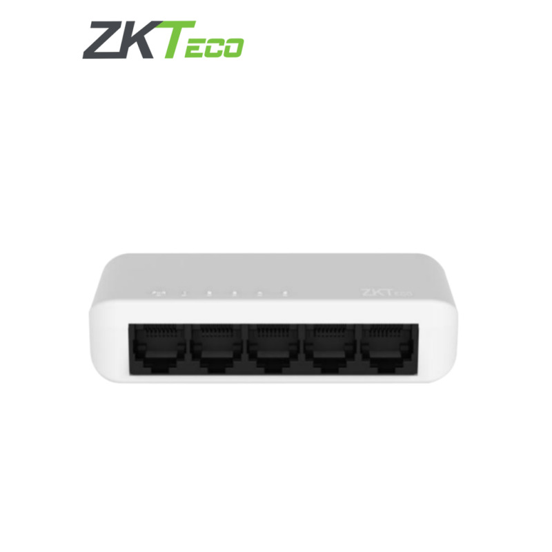 ZKTECO ESE55C- Switch para Escritorio de 5 Puertos / Fast Ethernet 10/100  /  Diseño Compacto / Auto MDI/MDIX / Panel de indicadores de funcionamiento / Carcasa de Plástico