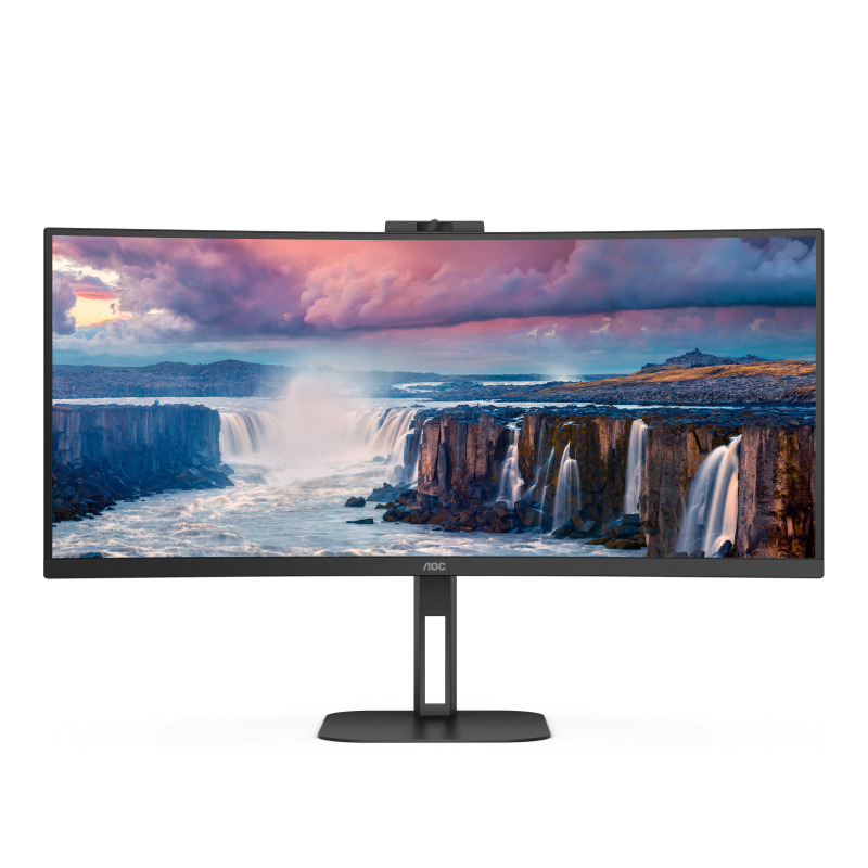 MONITOR CURVO AOC 34 PANEL VA / FRECUENCIA 100HZ / T.D.R  4 MS / FLICKER FREE / LOW BLUE LIGHT / COLOR NEGRO/ HDMI / VGA / DISPLAYPORT / ASPECTO 21:9 / RESOLUCION 3440 X 1440 / BRILLO 300 CD/M2 image 3