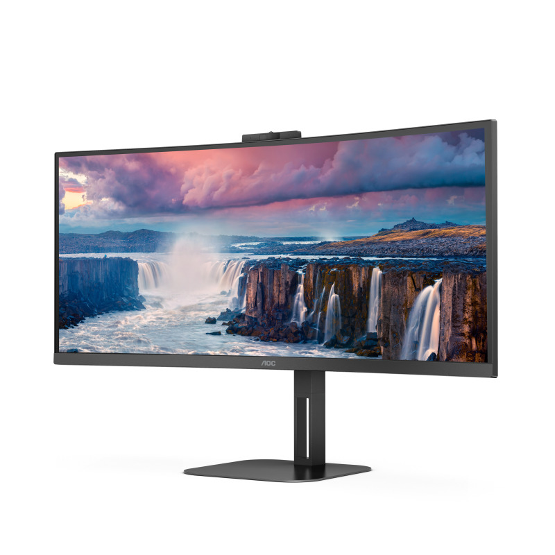 MONITOR CURVO AOC 34 PANEL VA / FRECUENCIA 100HZ / T.D.R  4 MS / FLICKER FREE / LOW BLUE LIGHT / COLOR NEGRO/ HDMI / VGA / DISPLAYPORT / ASPECTO 21:9 / RESOLUCION 3440 X 1440 / BRILLO 300 CD/M2 image 4