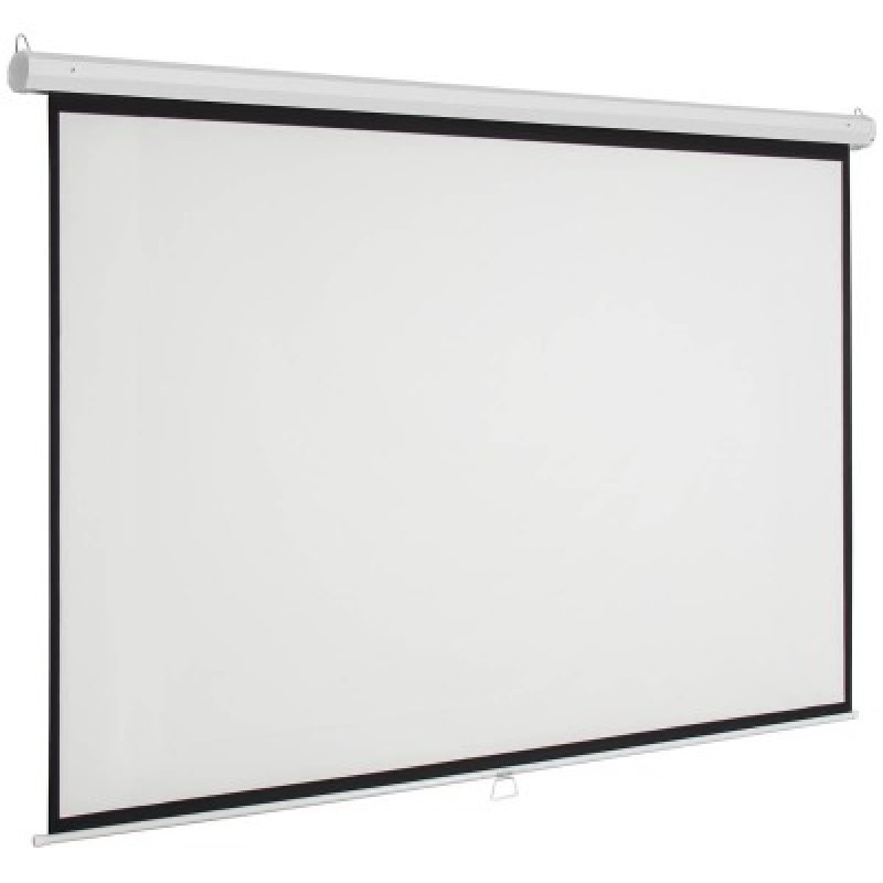 PANTALLA PROYECCION MANUAL MULTIMEDIA SCREEN MSC-221, 100 PULGADAS DIAGONAL, MEDIDA 221 CM X 124 CM, FORMATO 16:9, COLOR BLANCO MATE, PARA COLGAR O PARED image 2