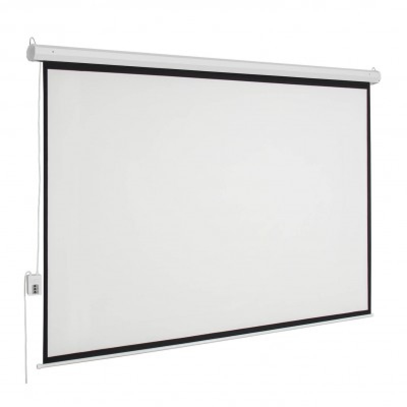 PANTALLA PROYECCION ELECTRICA MULTIMEDIA SCREEN MSE-182, 101 PULGADAS DIAGONAL, MEDIDA 182 CM X 182 CM, FORMATO 1:1, COLOR BLANCO MATE, PARA COLGAR O PARED image 2