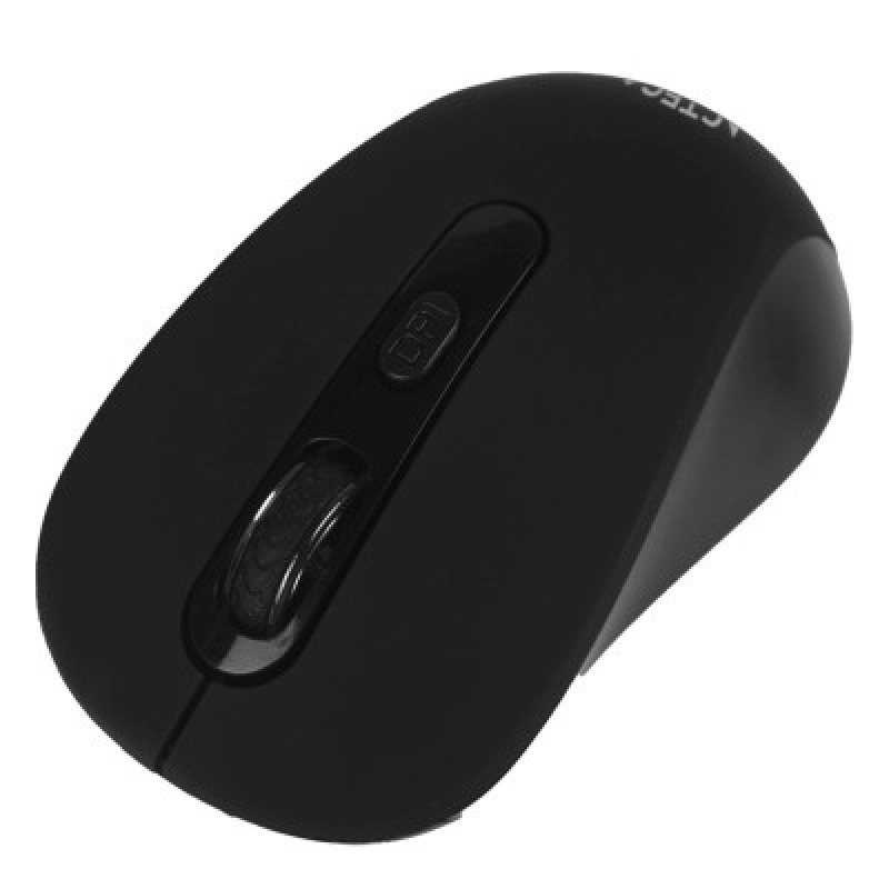 MOUSE ACTECK OPTIMIZE JOY MI215 / INALAMBRICO / RECEPOR USB / 3 BOTONES + SCROLL / 1600 DPI / WIN - LINUX - MAC OS / NEGRO / AC-933445