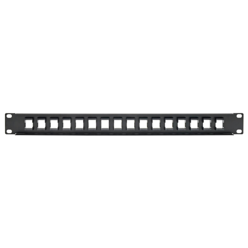 Tripp Lite N062-016-KJ Panel de Conexiones sin Blindaje RJ45 Keystone / Multimedia de 16 Puertos de 1U Para Instalación en Rack, Ethernet RJ45, USB, HDMI, Cat5e / 6 image 3