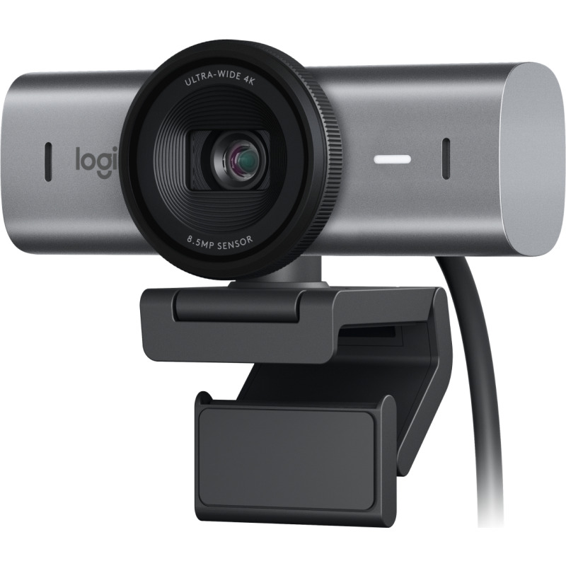 WEBCAM LOGITECH MX BRIO UHD 4K 2160P 30 FPS ZOOM 4X AUTO ENFOQUE IA TAPA DE PRIVACIDAD INTEGRADA USB-C 