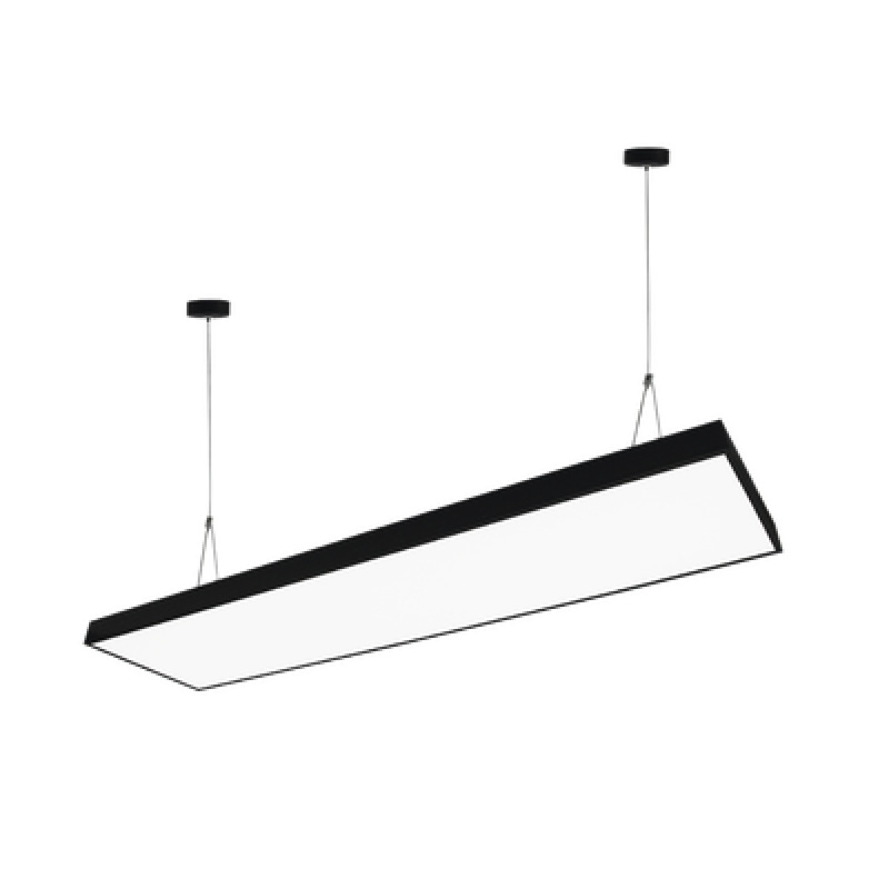 Panel LED Suspendido 22 W / 127 Vca60Hz / Flujo luminoso 1 980 lm / Medidas 1182 x 70 x 45 mm  / TCC 6 500 K / Ángulo de Luz de 140