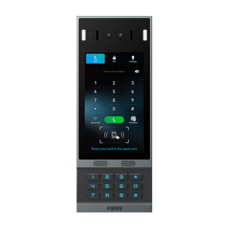 Videoportero SIP i67 Reconocimiento Facial 2 relevadores Teclado retroiluminado antivandálico IP66 y IK07 PoE image 2