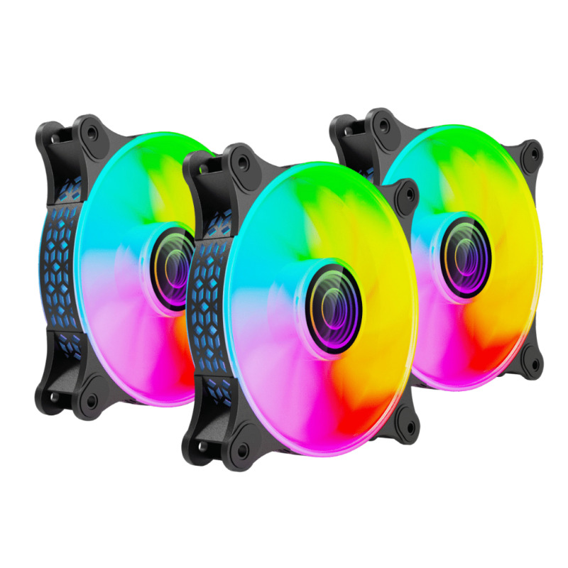 Naceb Technology NA-0962 sistema de refrigeración de computadora Gabinete de la computadora Ventilador 12 cm Negro