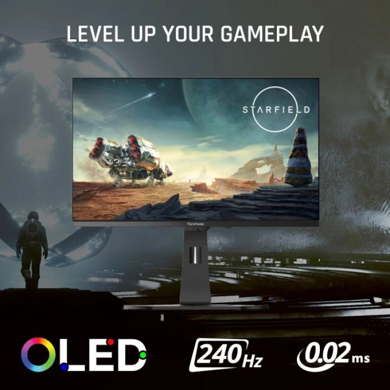 MONITOR OLED VIEWSONIC GAMING XG272-2K-OLED/ 27 PULGADAS/ QHD 2560X1440/ HDMI 2.1 / USB-C / DISPLAY PORT / 240 HZ / RESPONSE TIME 0.01 MS/ HDR 10 / 3 AÑOS DE GARANTIA image 2