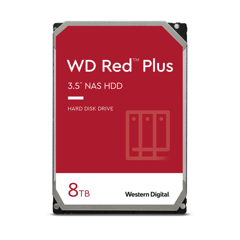Disco Duro Red de 8TB / 5400 RPM / Optimizado para NAS / Uso 247 / 3 Años de Garantia