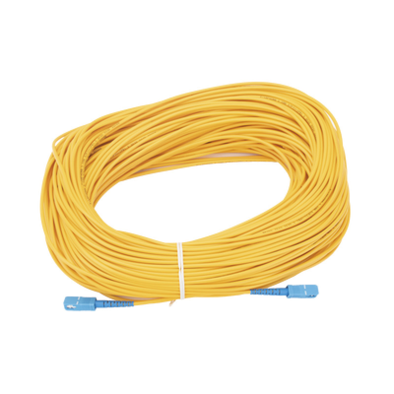 Jumper de Fibra Óptica Monomodo SC/UPCSC/UPC Simplex de 80 metros  3mm