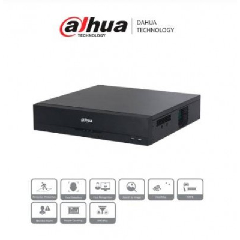 DAHUA NVR5864-16P-EI - NVR de 64 Canales IP/ WizSense/ 16 Puertos PoE/ 8 Bahias para Discos Duros/ 2 Canales de Reconocimiento Facial/ 4 de Protección Perimetral/ 8 Canales SMD Plus/ Soporta Camaras con IA/ Puertos PoE 1-8 Soportan ePoE/ #LoNuevo image 3
