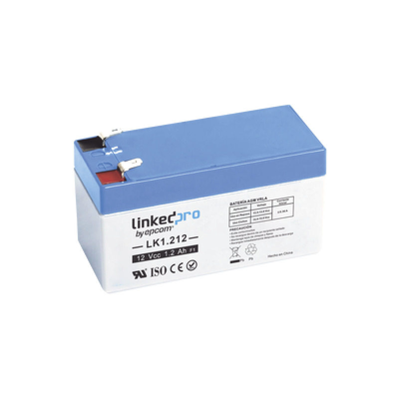 Batería 12 V / 12 Ah / UL / 5 Años vida útil promedio / Para uso en equipo electrónico /Alarmas de Intrusión / Incendio/ Control de acceso / Video Vigilancia / Terminales F1   Incluye adaptador para terminal F2 image 3