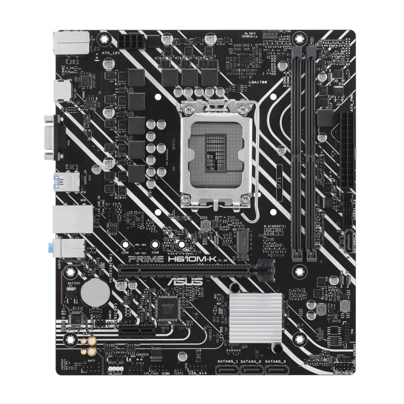 MOTHERBOARD ASUS (PRIME H610M-K) SOCKET 1700 12A,2*DDR5,HDMI,VGA,PCIE-4.0,MICRO ATX