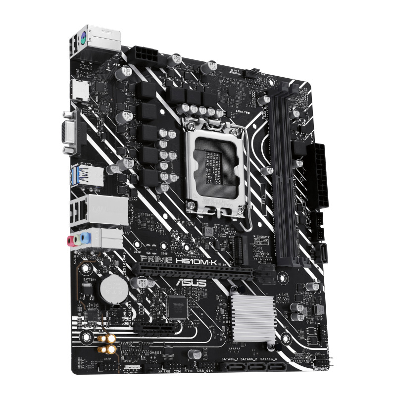 MOTHERBOARD ASUS (PRIME H610M-K) SOCKET 1700 12A,2*DDR5,HDMI,VGA,PCIE-4.0,MICRO ATX image 5