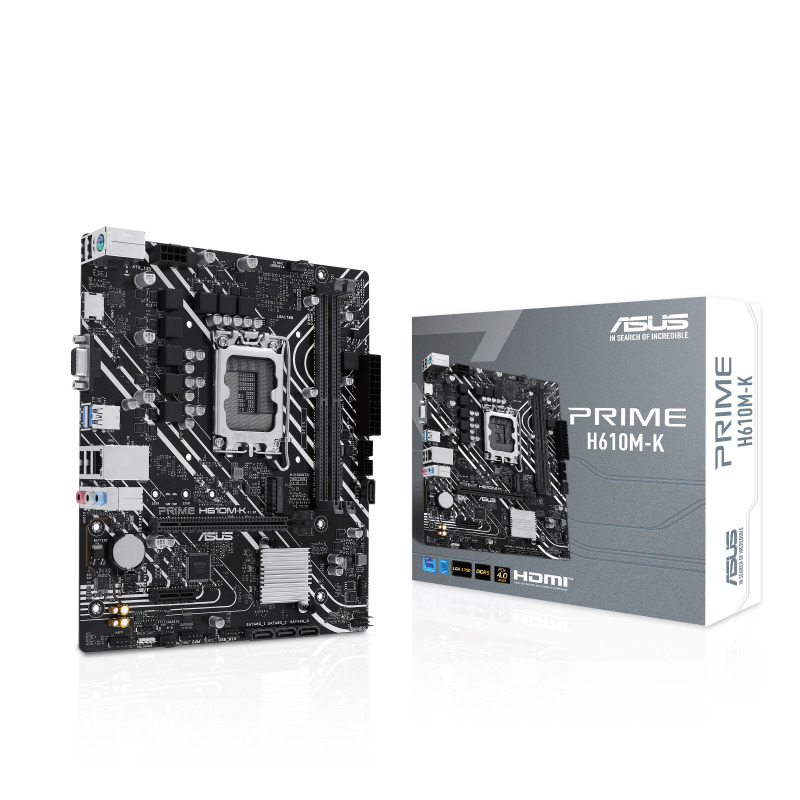 MOTHERBOARD ASUS (PRIME H610M-K) SOCKET 1700 12A,2*DDR5,HDMI,VGA,PCIE-4.0,MICRO ATX image 14