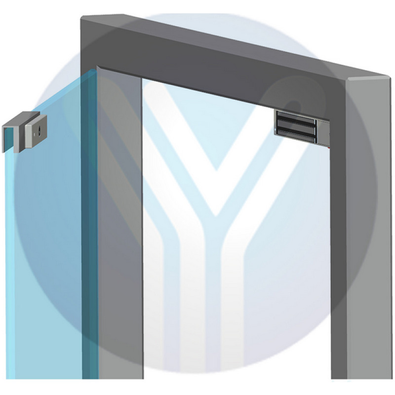 YLI MBK280UL - Soporte para montaje de electroimán para puerta de vidrio sin marco de 280 Kg/ Compatible con los modelos YLI/ YM280, YM280N, YM280NLED  image 4
