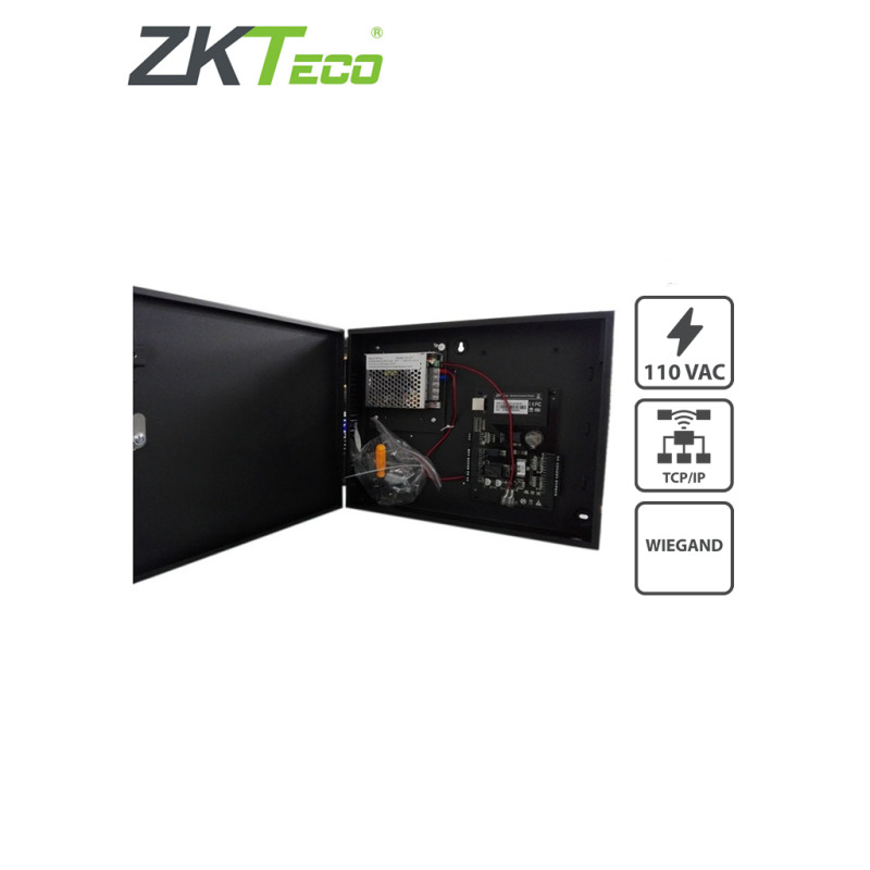 ZKTECO C3200B - Control de Acceso Profesional / 2 Puertas / 4 Lectoras / PULL / Gabinete y Fuente / Sin Biometria