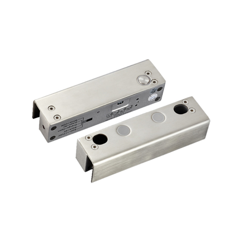 YLI YB500ULED - Cerradura Eléctrica de perno con led para Puerta de vidrio sin marco / 12 VDC / Retardo de Tiempo ajustable image 3