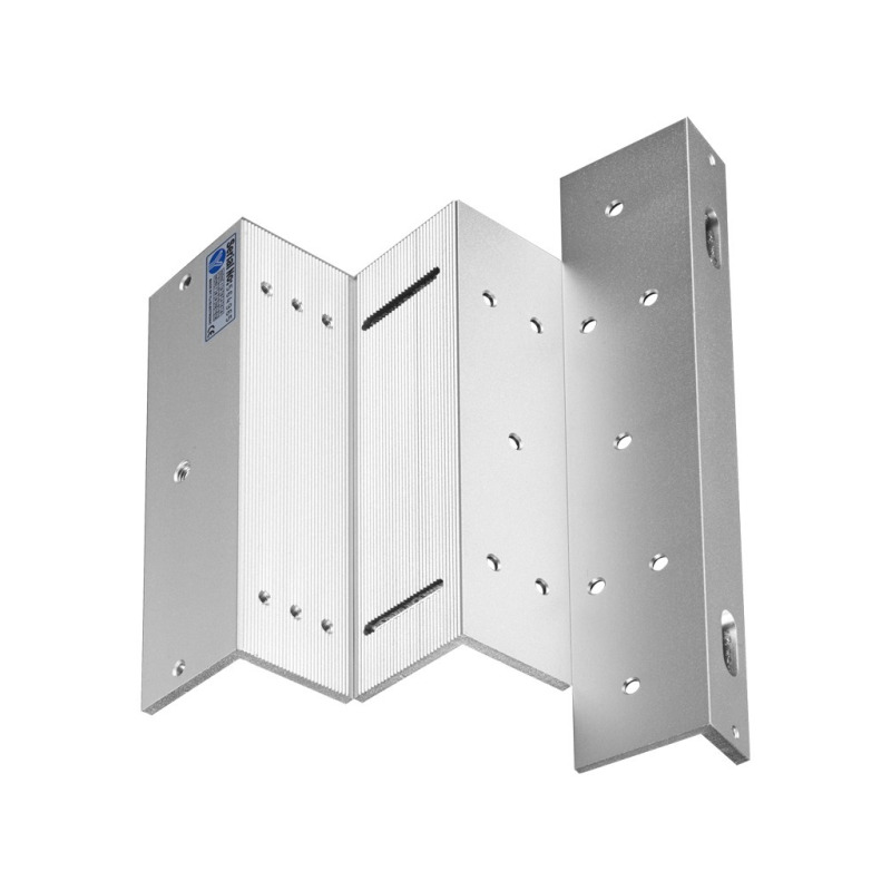 YLI MBK350ZLW - Soporte de electroiman de 350 Kg para puerta con apertura interior / Tipo Z / Compatible con YM350WS clave 76006