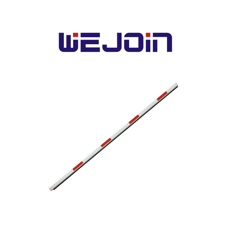 WEJOIN WJSSBM3 - Brazo Recto Octagonal de 3 metros / Franjas Reflejantes / Con Caucho Inferior / Sistema de Brazo Oscilante / Compatible con Barrera Wejoin WJCB01SVHL13