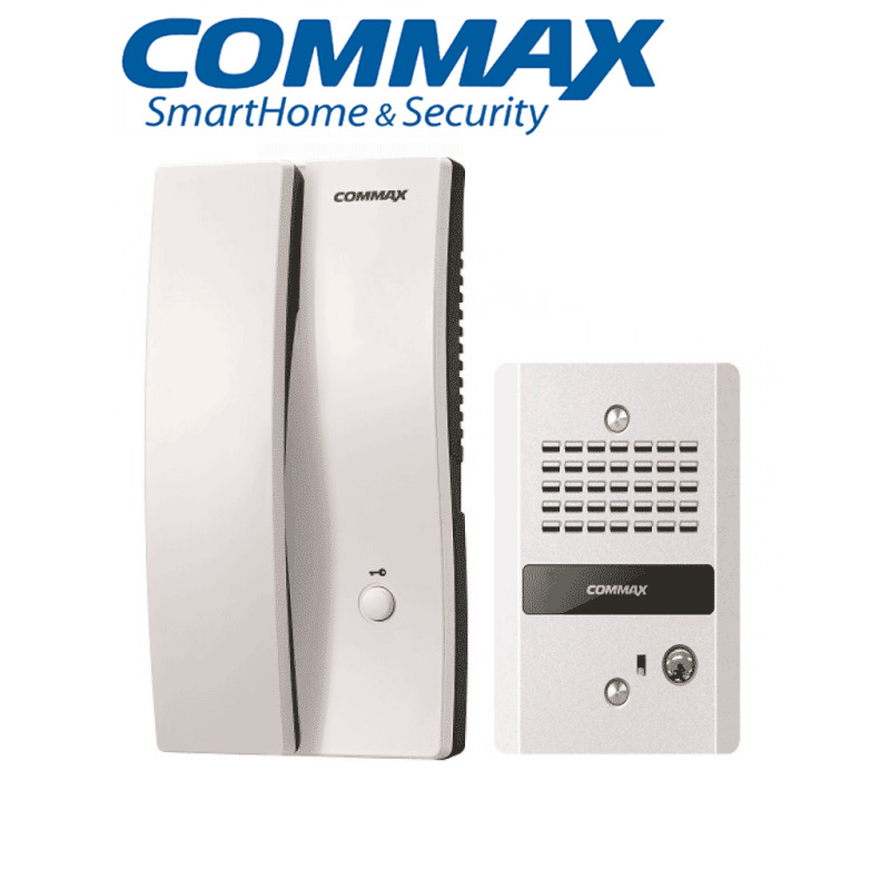 COMMAX DP2SDR2GN - Kit de interfon con frente de calle y auricular conexión a 2 hilos, conecta equipo extra con clave 29042 cuenta con función para apertura de puerta/ #MásVendido/ 
