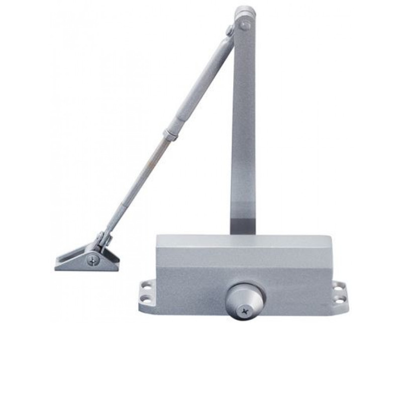 YLI YC812 - Brazo cierra puerta automático / Para puertas de 65 kg / Compatible con puertas de madera, vidrio, metal / Velocidad ajustable de cierre / Instalación izquierda o derecha