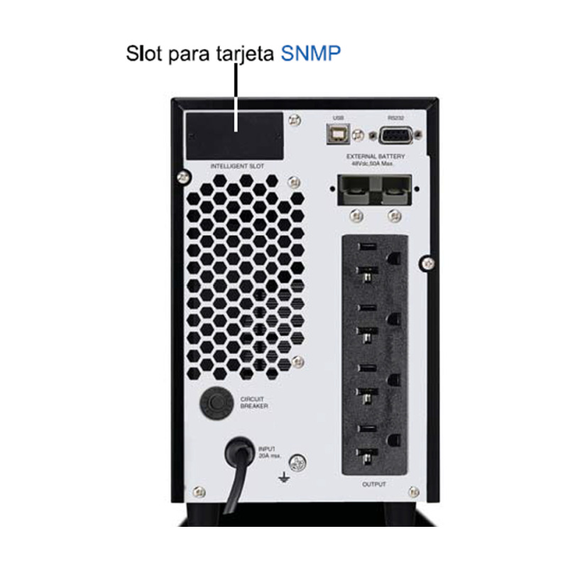 CDP UPO 11-3 - UPS online 3 KVA / 2700  Watts / 4 Terminales de salida / Baterías 12V / 9AH X 6 / Respaldo 4 MIN carga completa/REQUIERE CLAVJA O ADAPTADOR NEMA 5-20R #GOL image 6