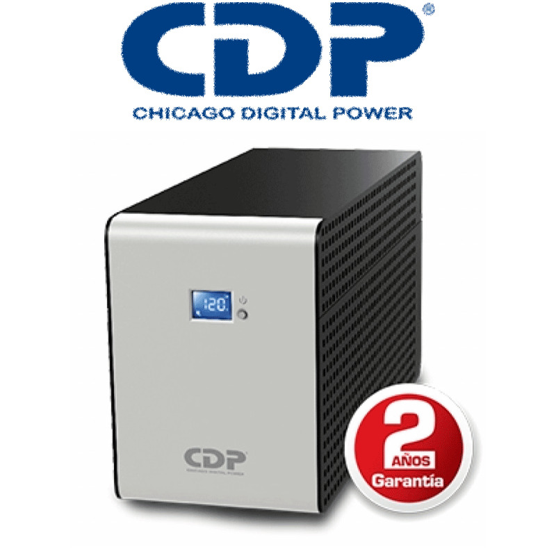 CDP RSMART1510 - UPS / 1500VA / 900W / Pantalla  LCD / 5 Contactos con respaldo y AVR 5 con supresión de picos #GOL