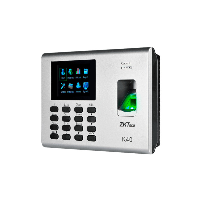 ZKTECO K40 - Control de Acceso y Asistencia Simple / 1000 Huellas / TCPIP / Descarga de  USB en Hoja de Cálculo / 2 Horas de Respaldo image 2