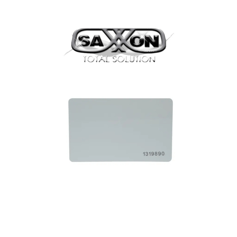 SAXXON SAXTHF01- TAG De PVC UHF pasivo / Compatible con Lectoras SAXR2656 & SAXR2657 / EPC GEN2 / Folio Impreso 