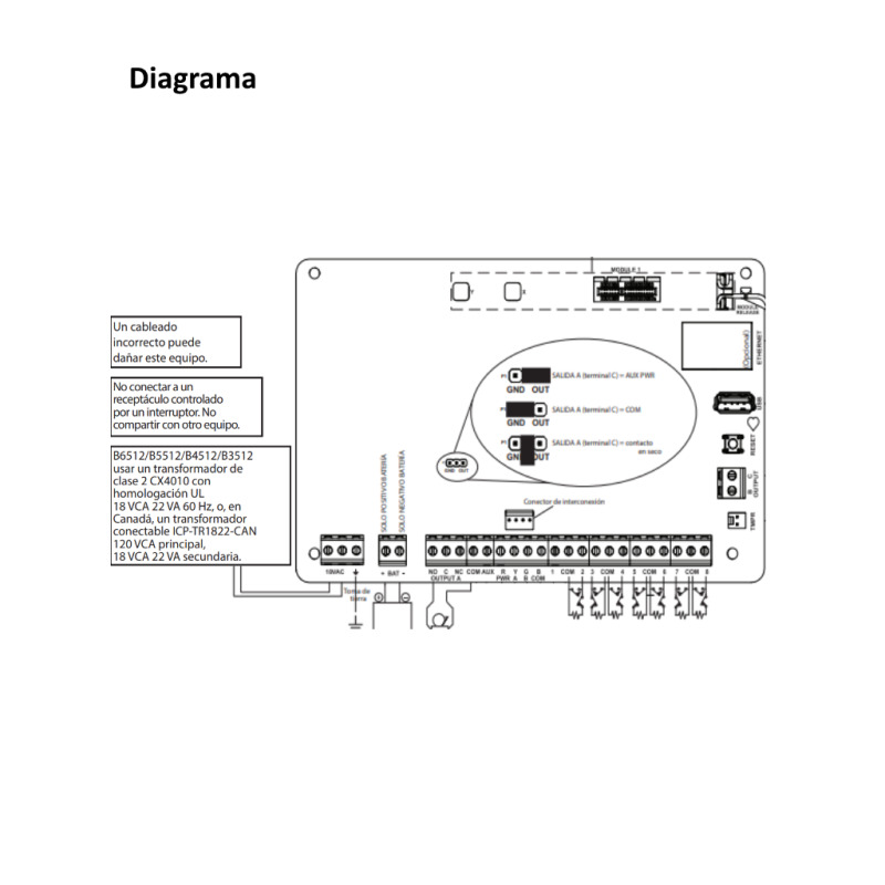 BOSCH I_CX4010 - Transformador de 18  VAC 22VA 60HZ compatible con panel sere b image 3