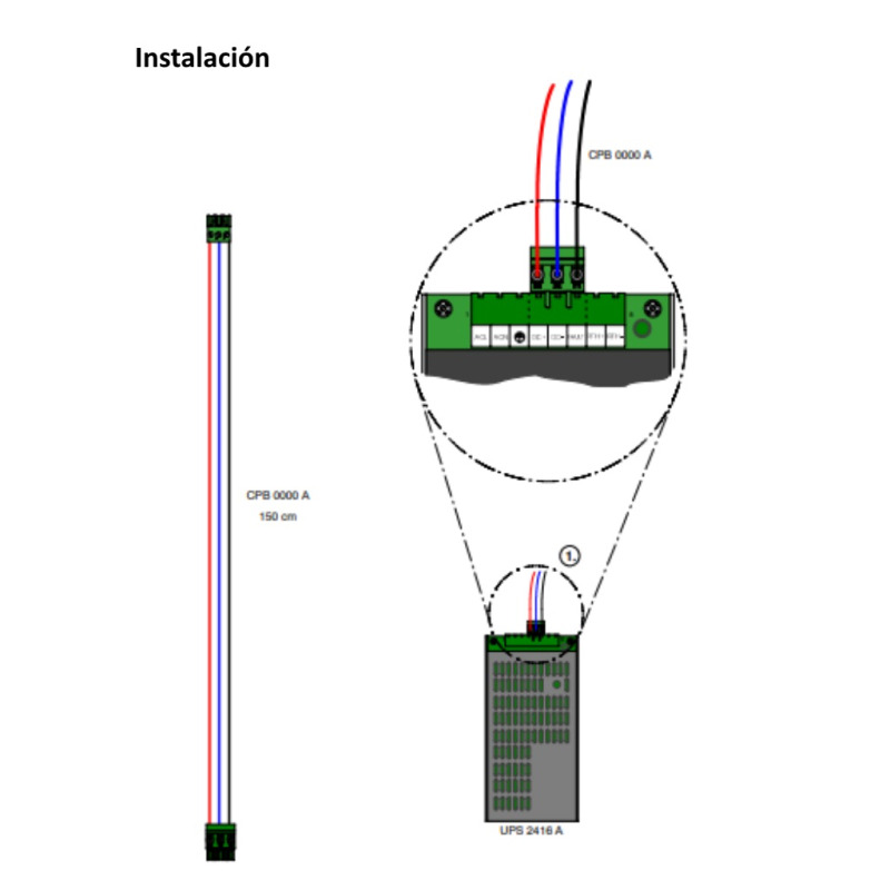 BOSCH F_CPB0000A - Cable BCM / UPS / Longitud de cable 150CM image 4