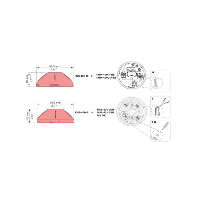 BOSCH F_FNS420R - LSN Luz estroboscopica roja image 3