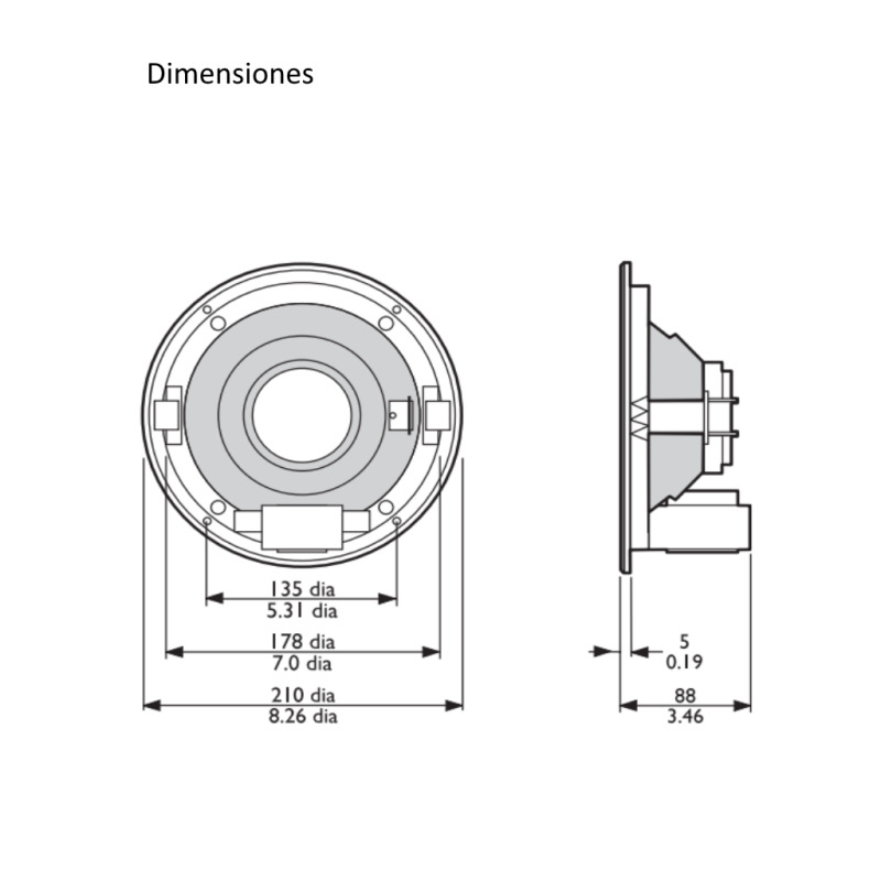 BOSCH M_LHM060610 - Altavoz para montaje de techo de 6 w image 5