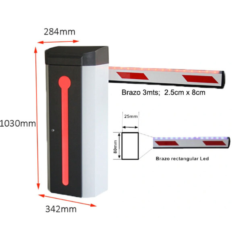 WEJOIN WJLBM3R - Brazo  LED derecho de 3 metros / Compatible con barrera  LED derecha TVB347011  image 4