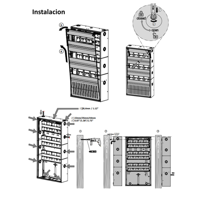 BOSCH F_HBE0012A - Cabina de central modular para 12 modulos / Compatible con FPA5000 image 5