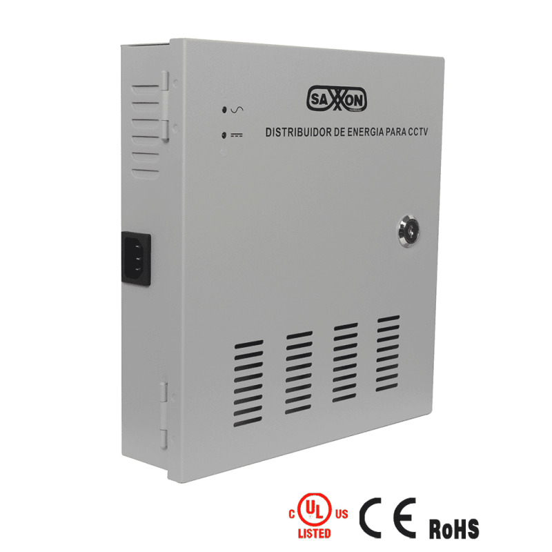 SAXXON PSU1220-D9 - Fuente de Poder de 12 vcd/ 20 Amperes/ Para 9 Camaras/ 2.2 Amperes por Canal/ Protección contra Sobrecargas/ Certificación UL/ image 5