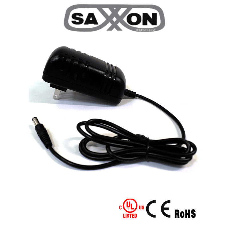 SAXXON PSU1202E - Fuente de Poder Regulada de 12vdc/ 2 Ampers/ Con Cable de 1.2 Metros/ Conector Macho/ Especial para Camaras de CCTV/ Usos Multiples/ image 2