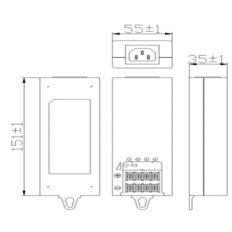 SAXXON PSU1250D4D - Fuente de poder regulada 12V CD / 5 Amperes / 4 Canales / 1.25 A MP Por canal / Color negro image 4