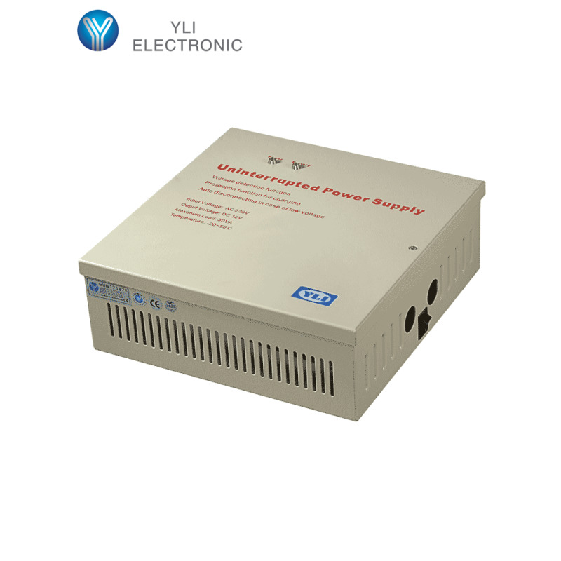 YLI YP902123 - Fuente de Energía con Gabinete para Control de Acceso / Con Relevador NO y NC / Protección contra Cortocircuito / Soporta Batería de Respaldo SXN2360001