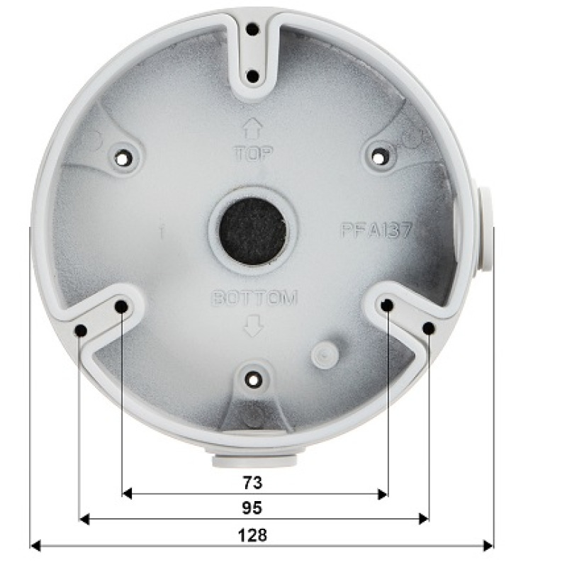DAHUA PFA137 - Caja de conexiones compatible con series / T3A /  HDW8 /  HDW7 / H dBW4 / SD22 / D3A / H dBW6 image 6