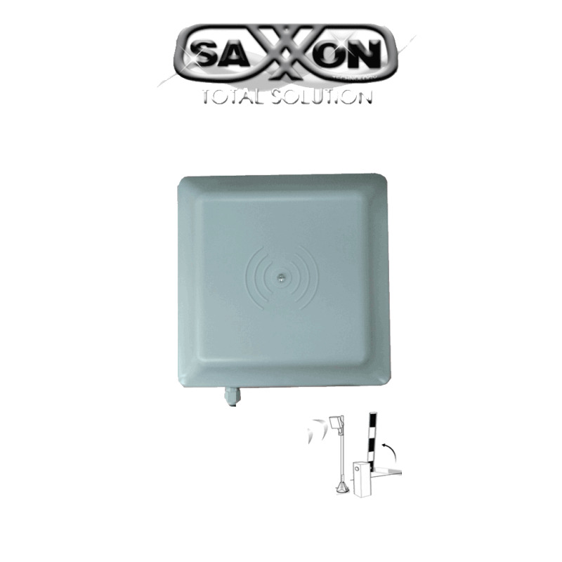 SAXXON SAXR2656 - Lectora de Tarjetas UHF para Control de Acceso Vehicular / 902 A 918 Mhz / Lectura de Largo Alcance de 1 a 6 metros / Encriptable / Compatible con Enrolador FC06