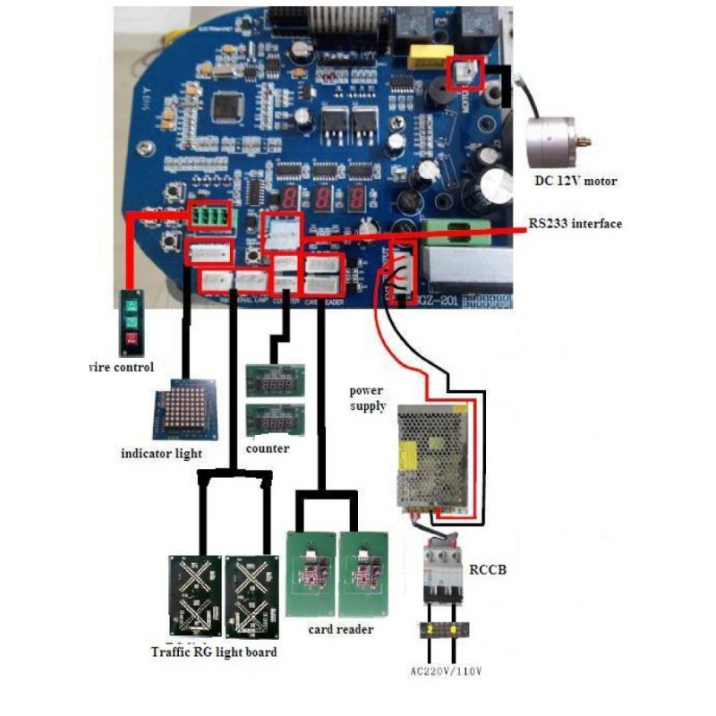 WEJOIN WJTSBRD - Tablero de control para torniquete WJTS112 & WJTA122 WEJOIN image 2