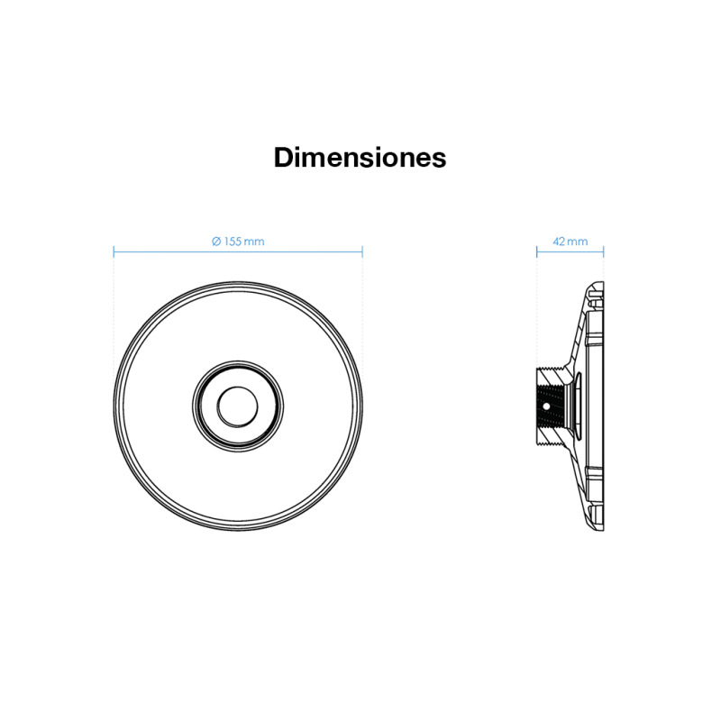 VIVOTEK AM525 - Base para montaje de camaras domo exteriores / Material metalico image 3