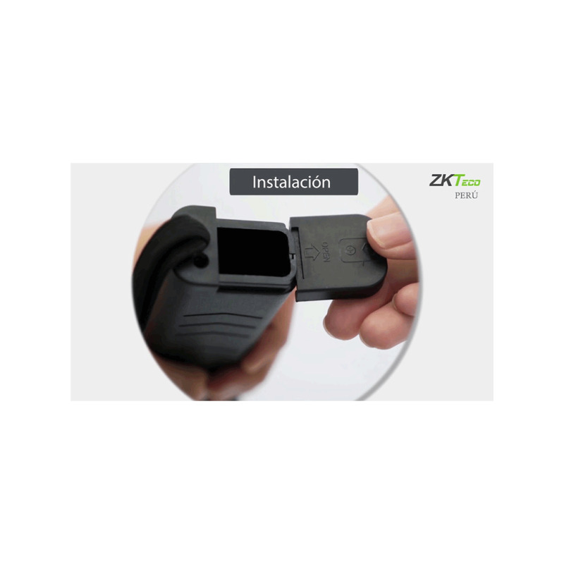 ZKTECO D100S - Detector de Metales Portátil / Batería de Litio 9 VCD / Alarma configurable Audio, Luz, Vibración / Intensidad de 75 dB image 4