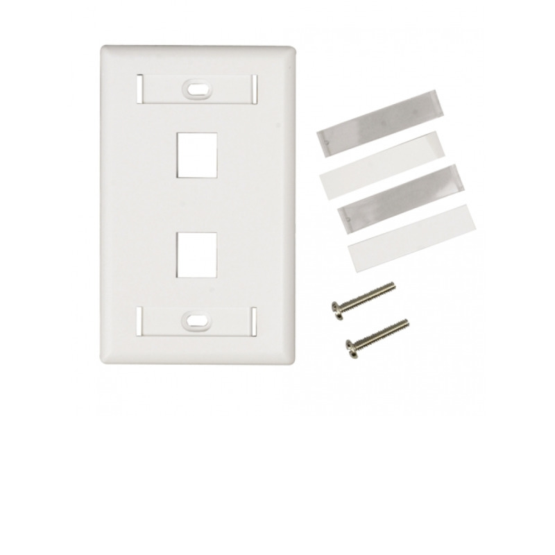 BELDEN AX102655 - Placa frontal / 2 Ventanas / Color blanco image 3