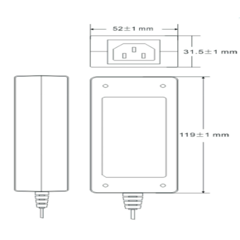 SAXXON PSU1205DPAQD - Paquete de fuente de poder y divisor de energia / 12 V DC / 5 A MP image 2