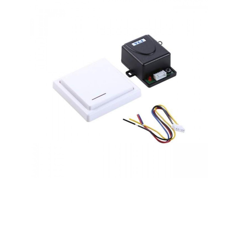 YLI WBK400RC - Botón inalámbrico de pared con relevador para control de acceso