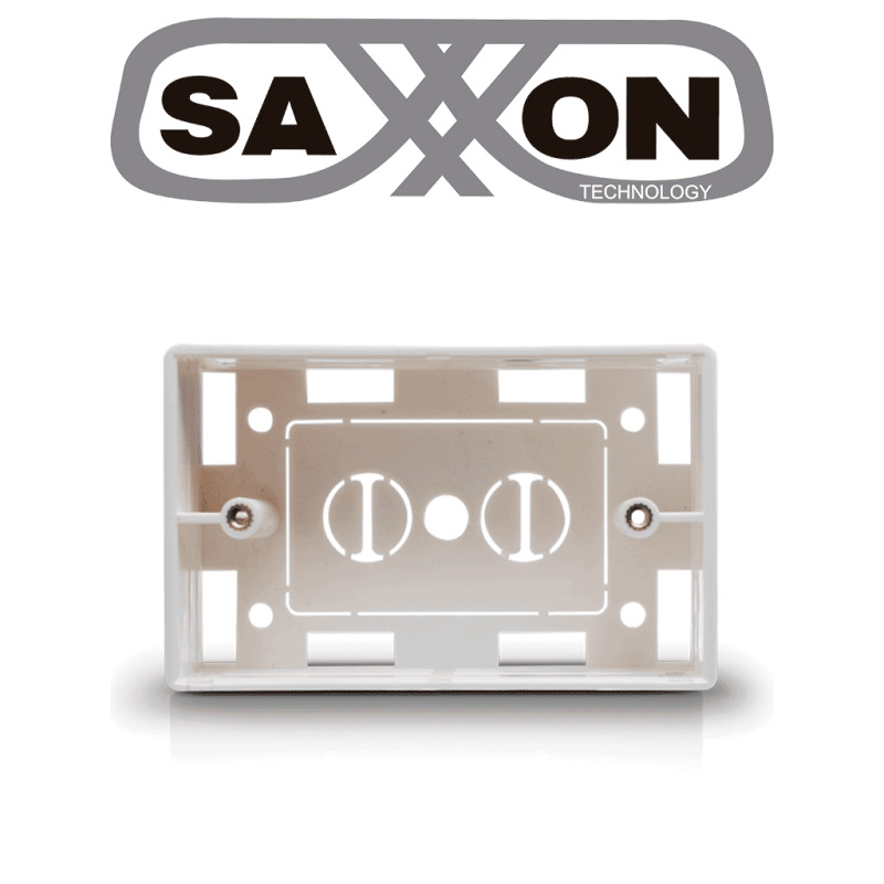 SAXXON A164B - Caja para placa de pared / Usos multiples / Color blanco