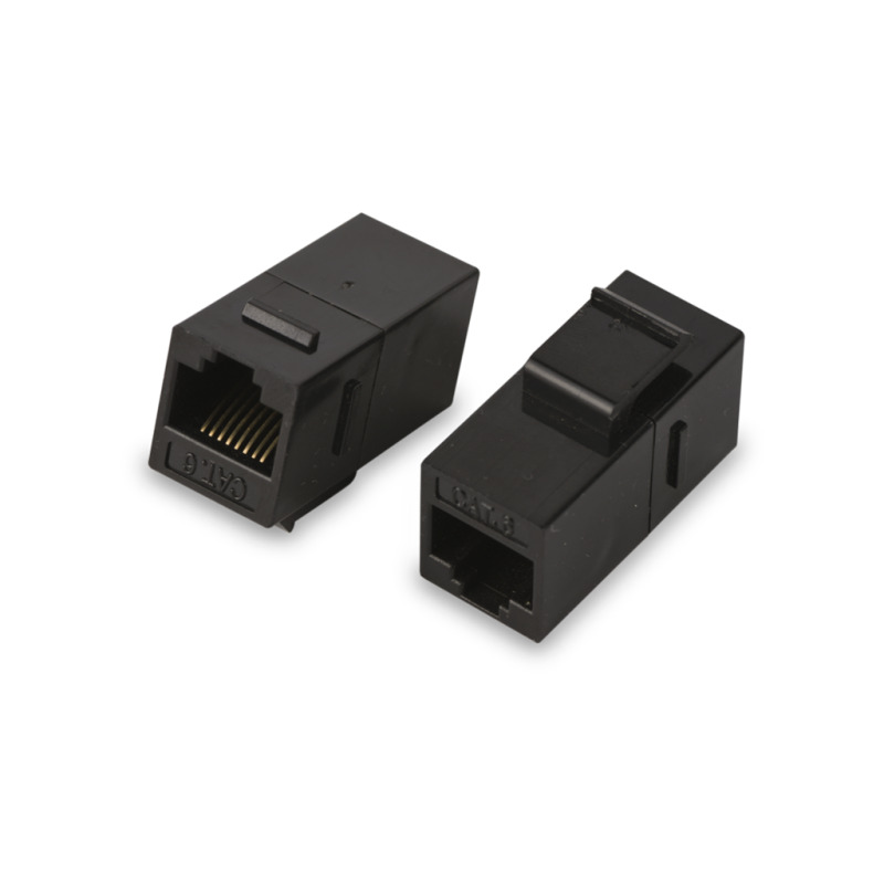 SAXXON M226 - Cople RJ45 / RJ45 Hembra a RJ45 hembra / CAT 6 / Color negro